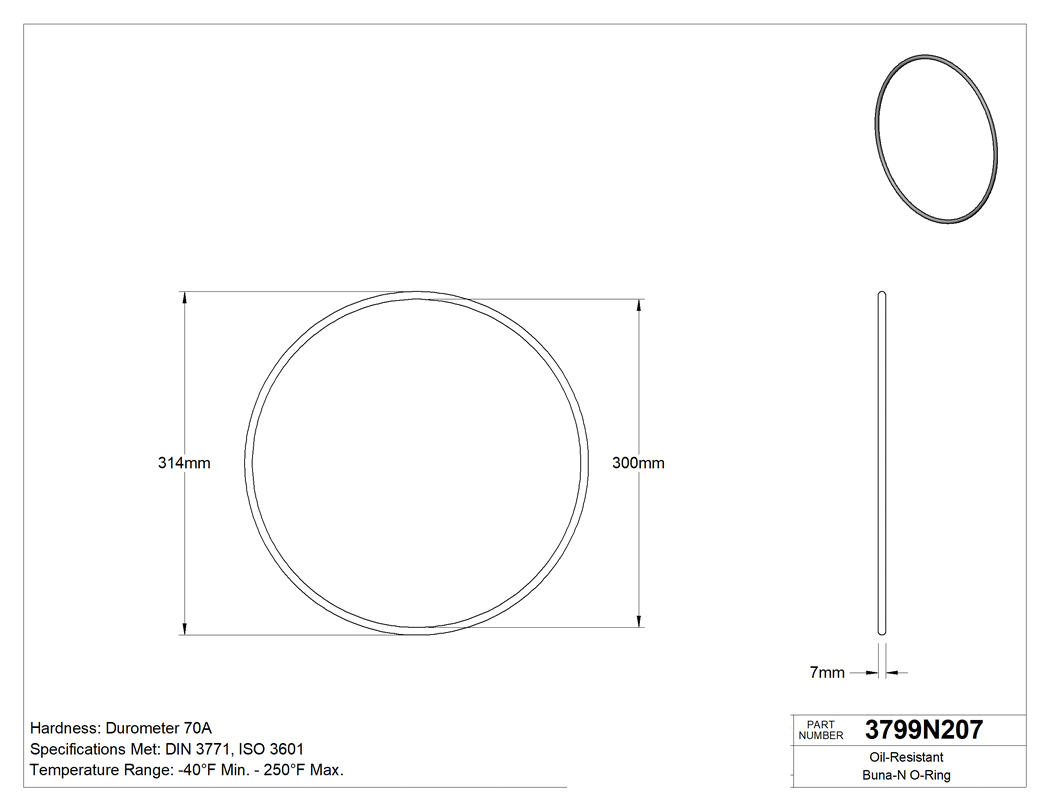 Technical drawing - 3799N207